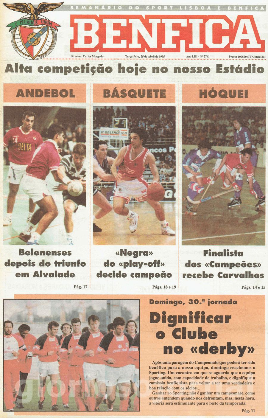 jornal o benfica 2741 1995-04-25